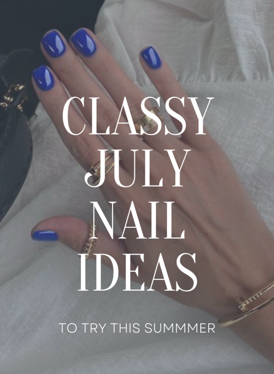 Classy July Nails