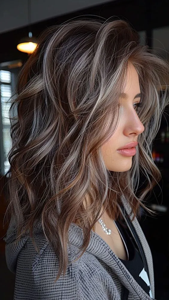 Dark Hair with Highlights