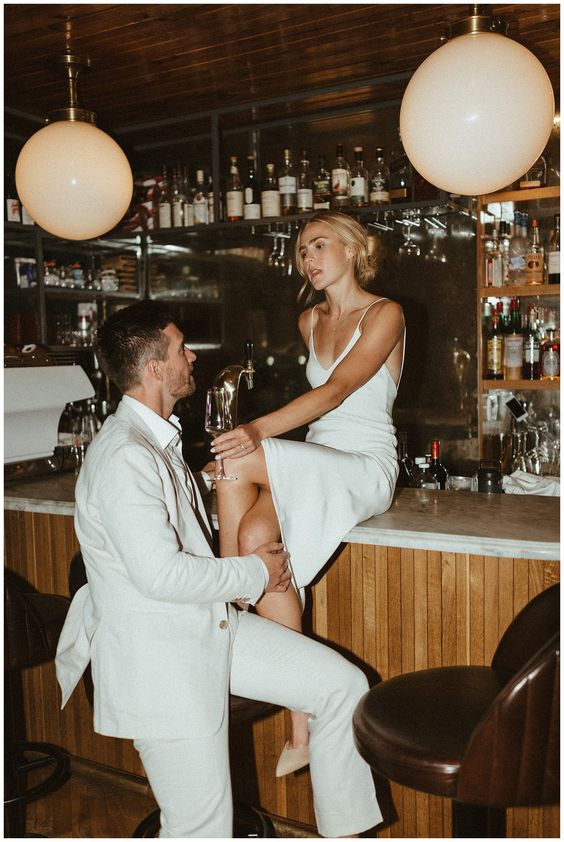 white slip dress outfit idea