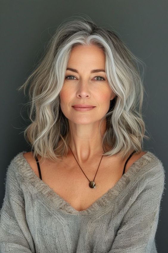Natural Gray hair women