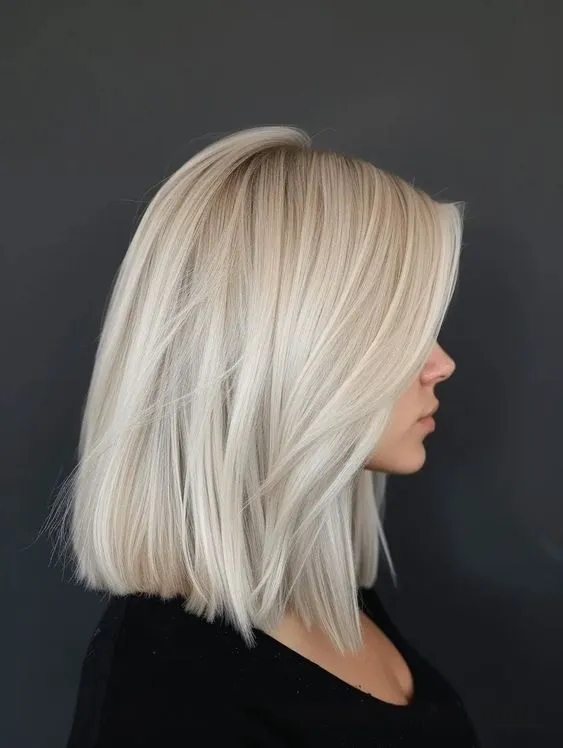 Platinum Blonde Hair Colors For Women Over 40
