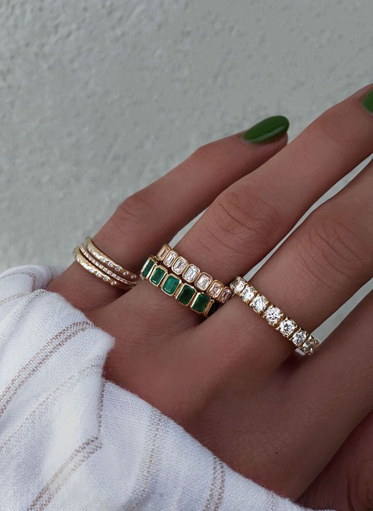 Gemstone ring styling