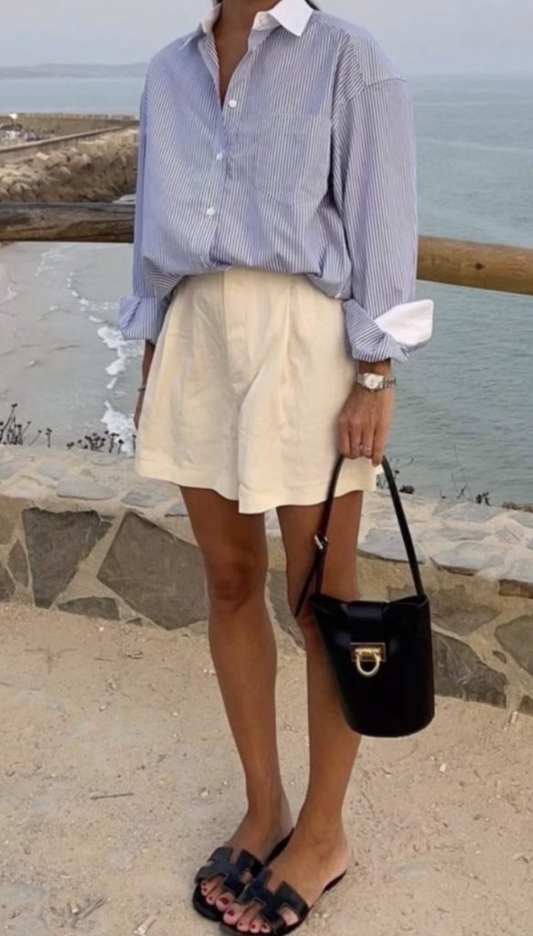 shorts and button down outfits