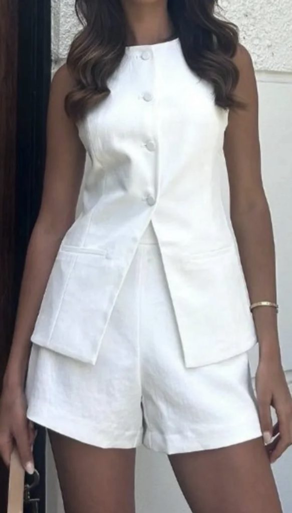 Vest and Shorts Set outfits | July Outfit Ideas to Recreate