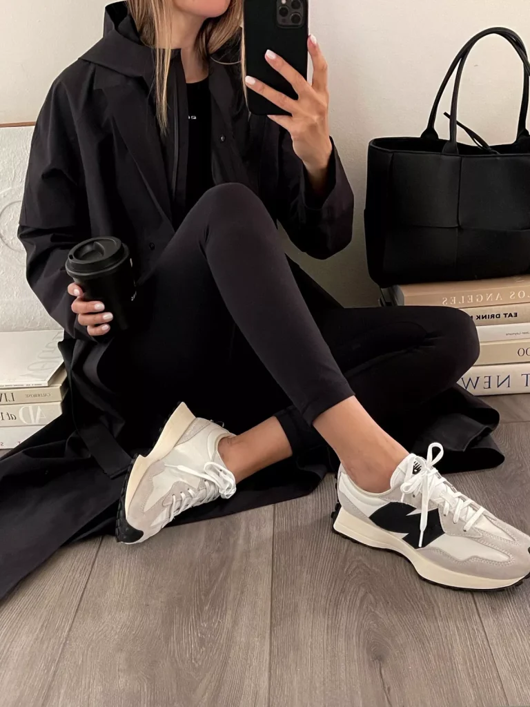 New Balance 327 black outfit