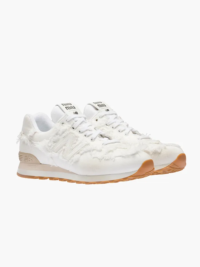 New Balance 574 shoes white