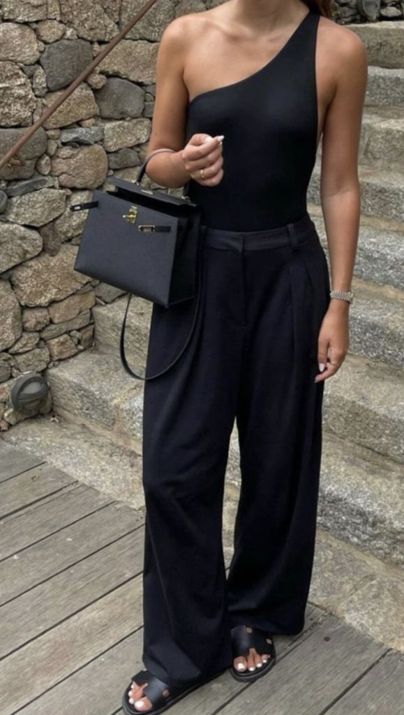 BLACK TROUSERS OUTFIT