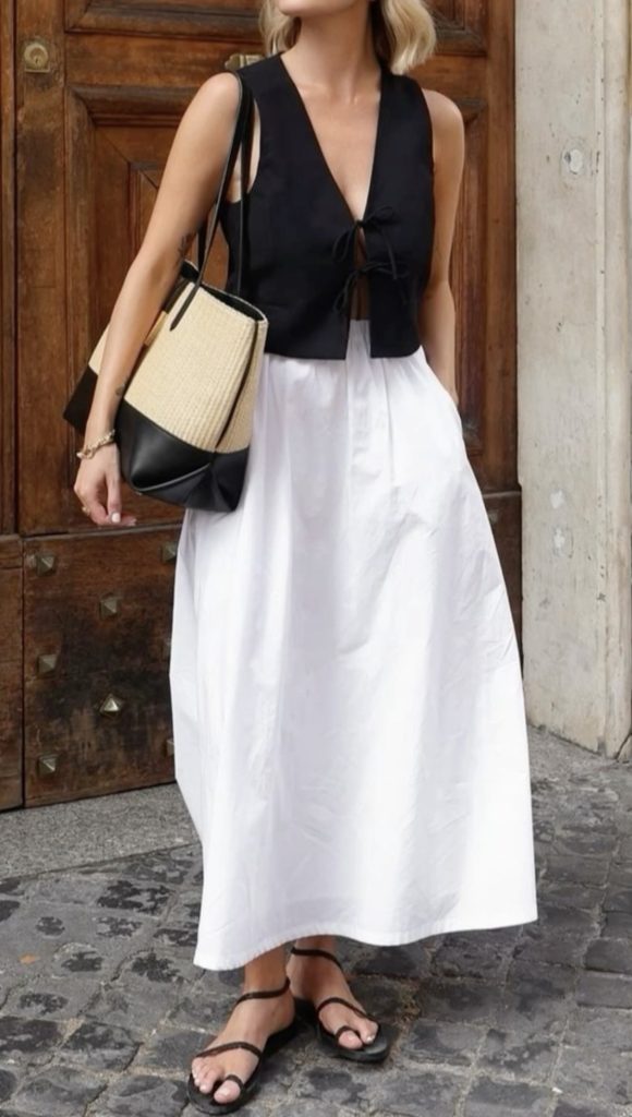 White Maxi Skirt Paris Outfits