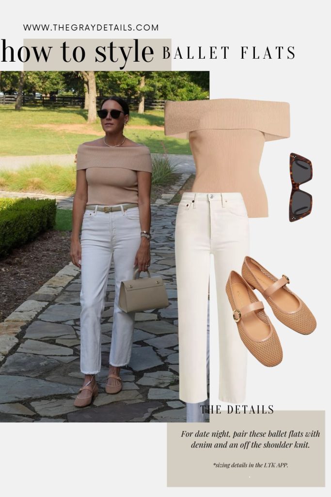 off the shoulder top summer outfit