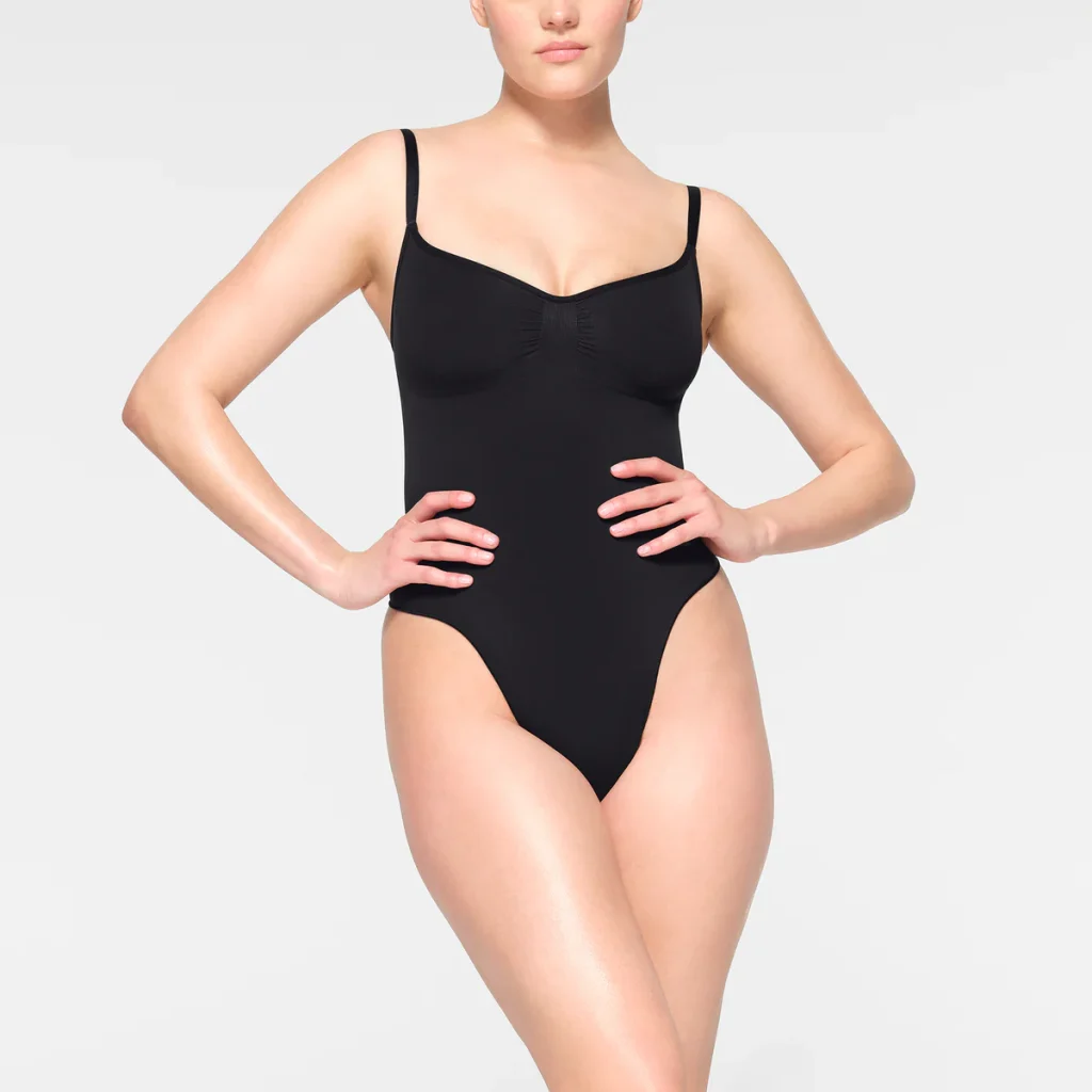 seamless sculpt thong bodysuit
