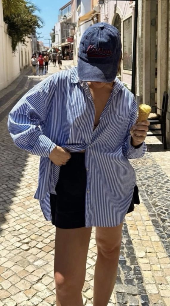black shorts Outfit idea