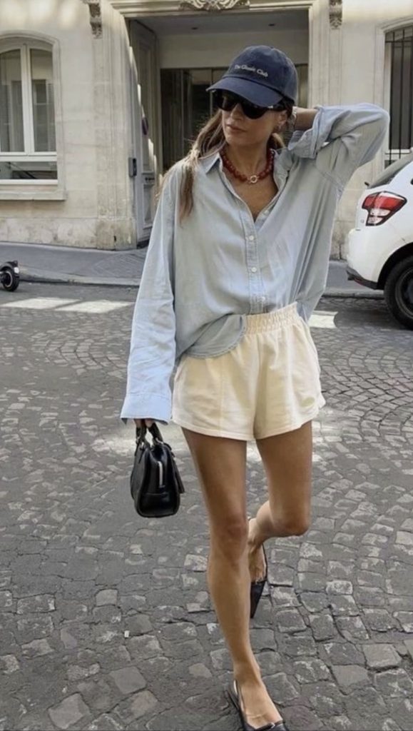 White Shorts Summer Weekend Outfits