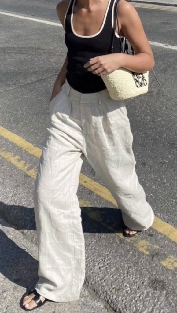 Linen trousers Outfit ideas