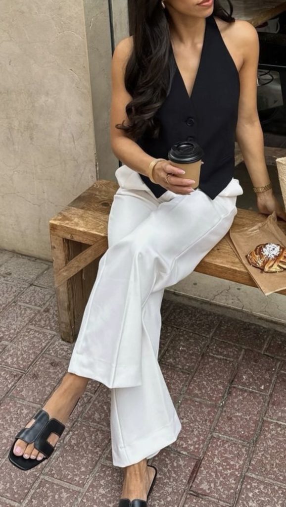 white trousers Outfits
