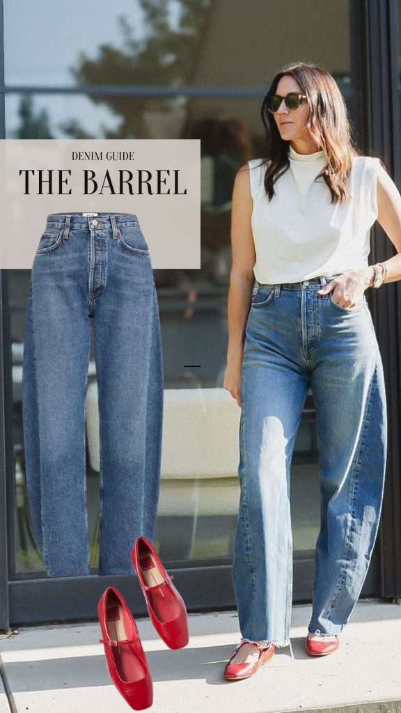 BARREL LEG JEANS
