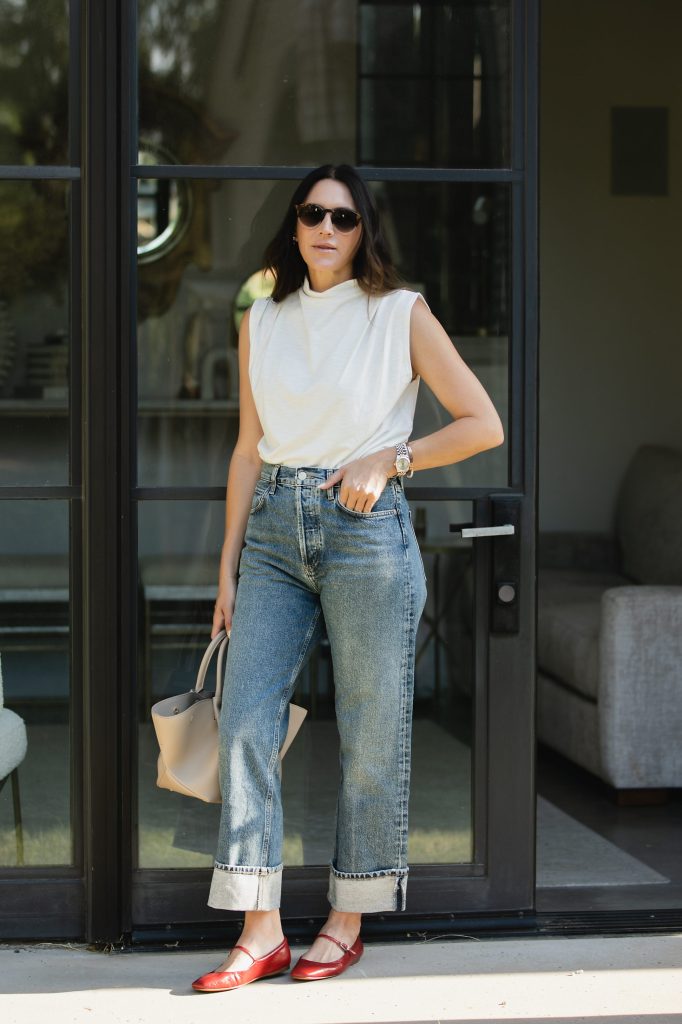 CUFF JEAN OUTFIT IDEAS