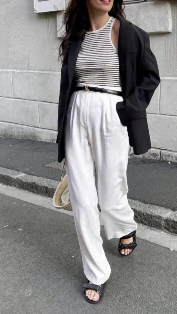 White jeans outfit | Classy Casual Outfits for Moms on the Go