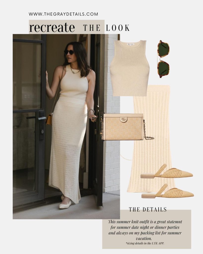 Summer knit outfit | Summer Neutral Outfits