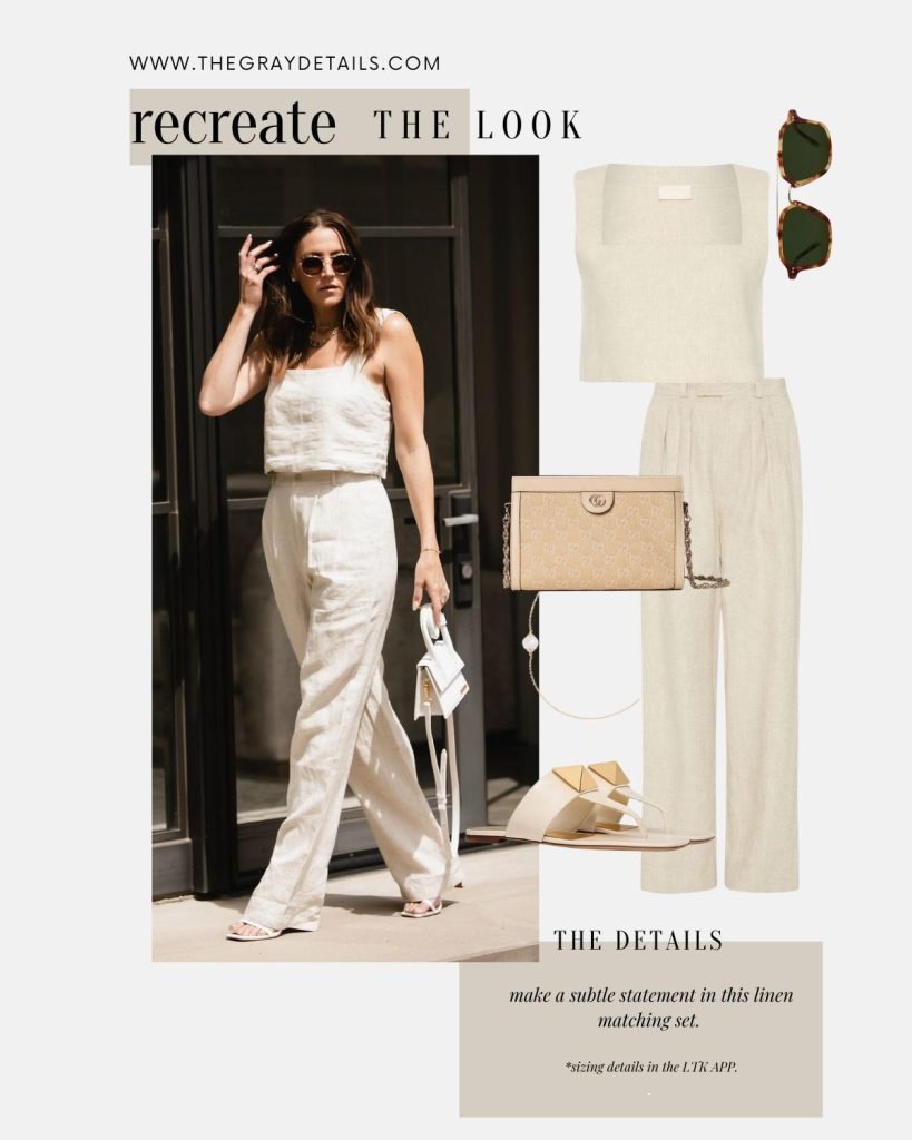 Linen matching set | Summer Neutral Outfits