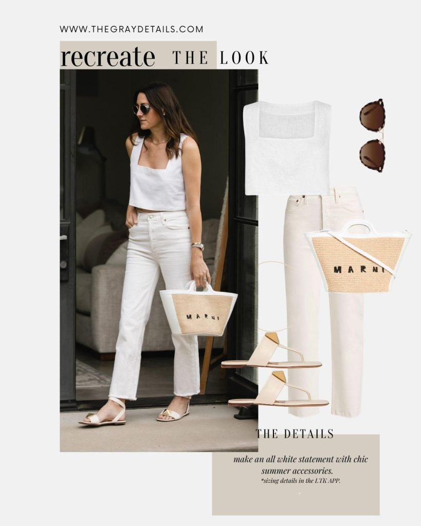 All-white summer chic
