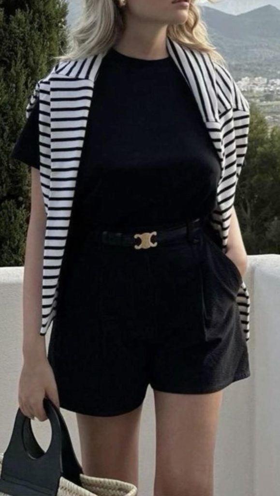 Black Shorts Outfits