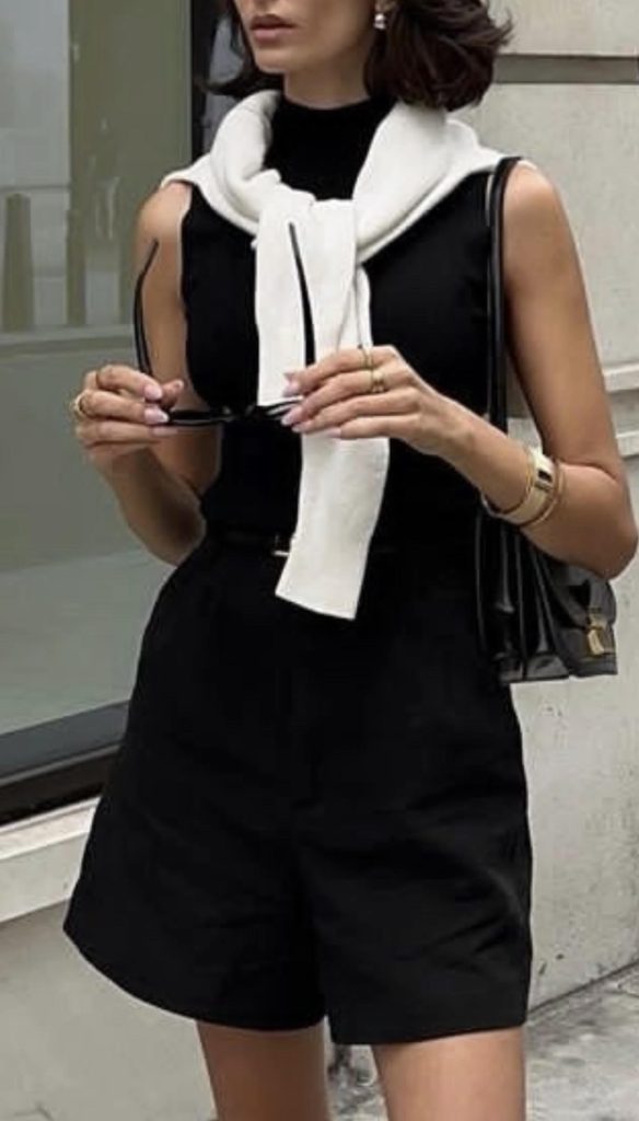 Chic Black Shorts Outfits
