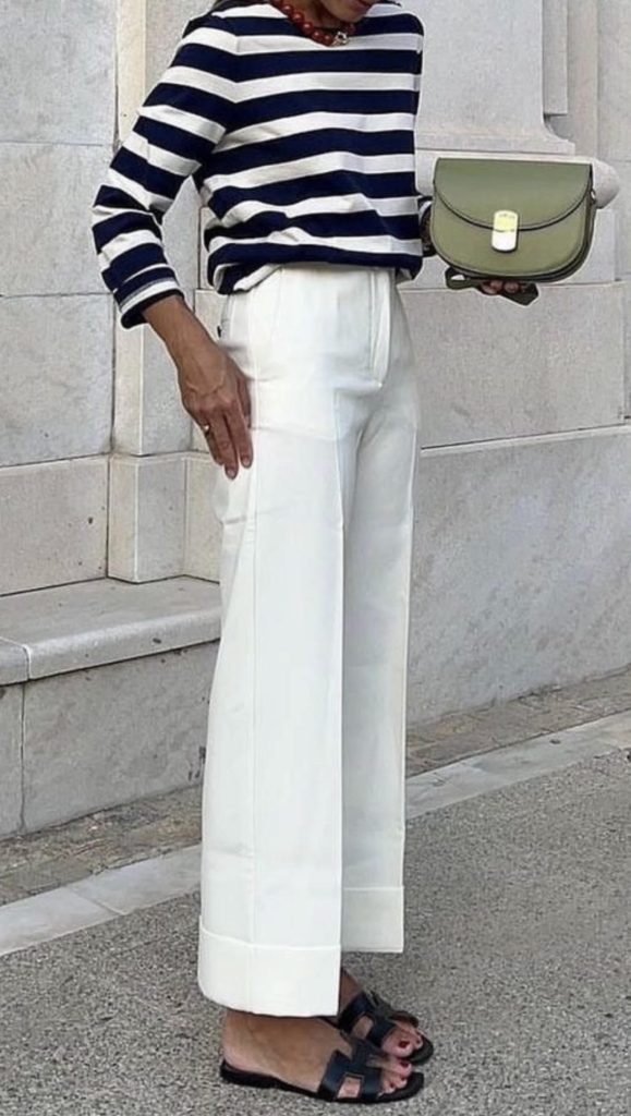 Black and white Trousers Outfits