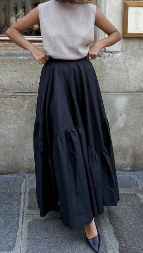 Black Skirt August Outfit Ideas