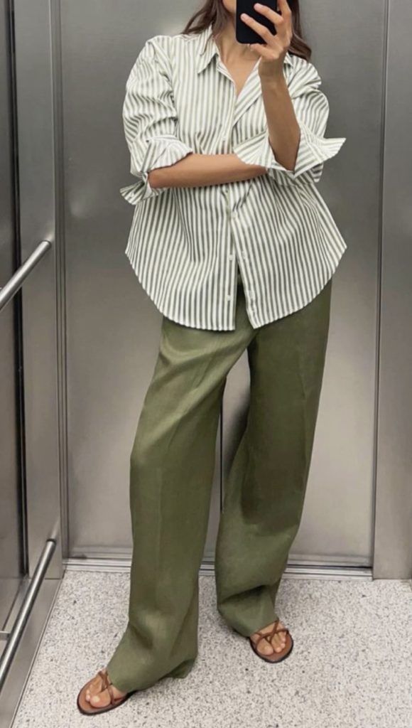 Pop of Green August Outfit Ideas