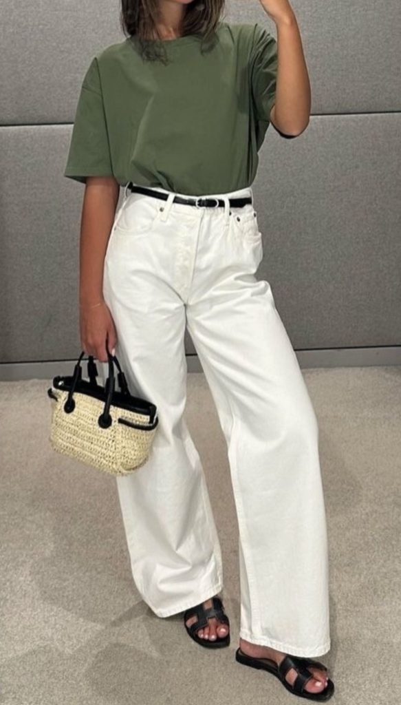 Pop of Green August Outfit Ideas