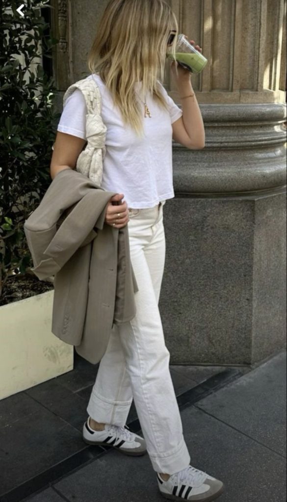 White Pants Summer Outfit Idea