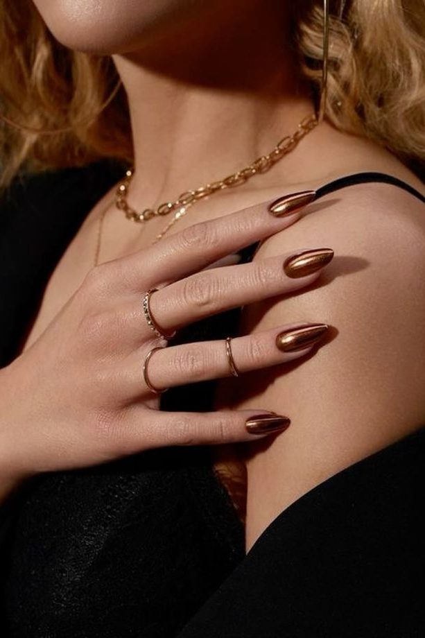 Copper Chrome Nail color