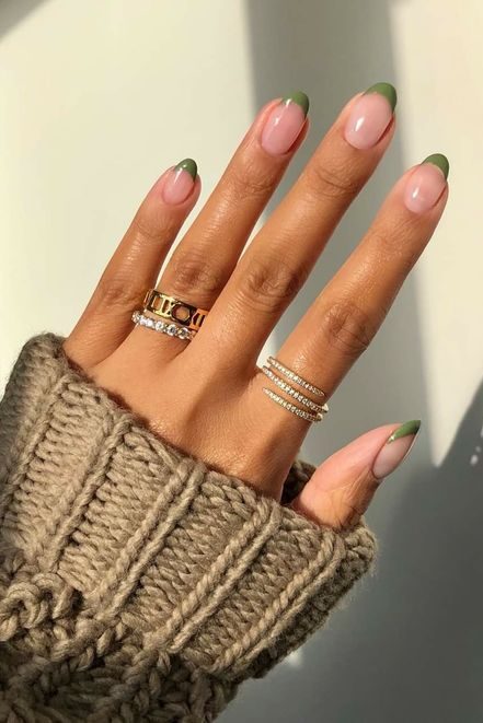 Autumn French Tip Nails