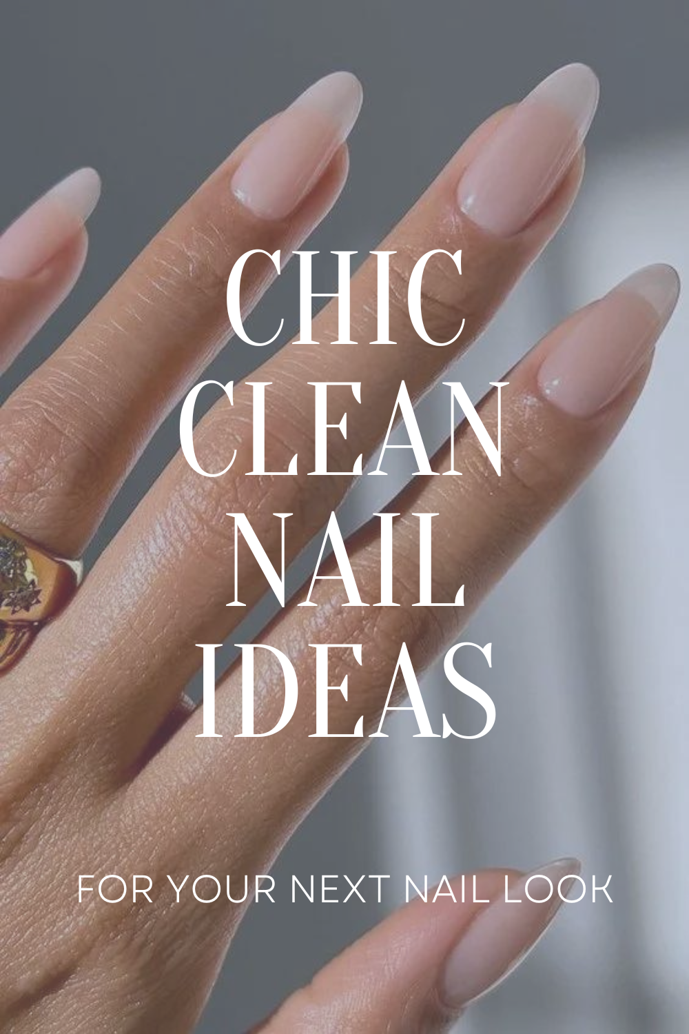 classy Clean Nails to recreate - the gray details