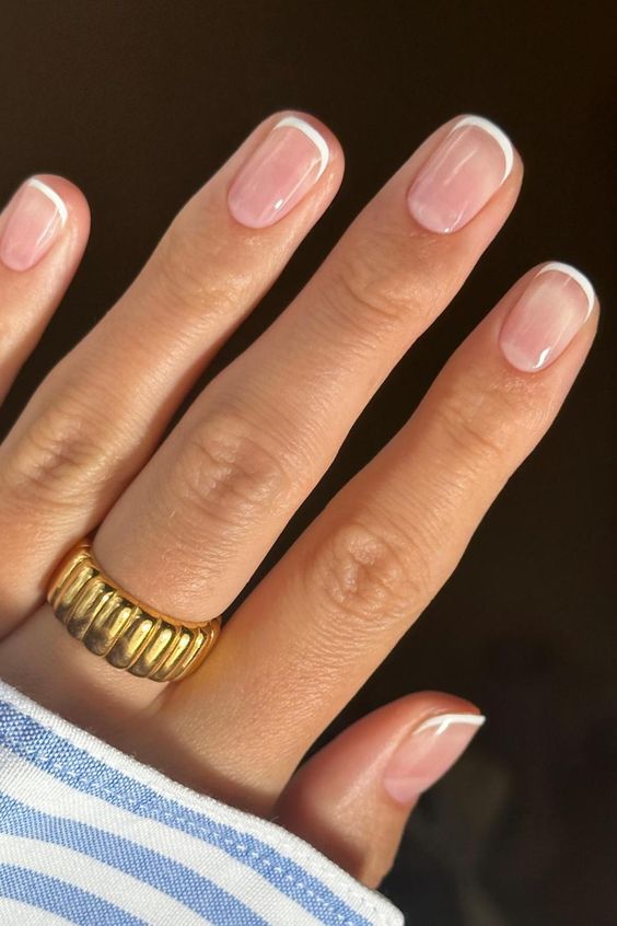 Short French Tip nail ideas