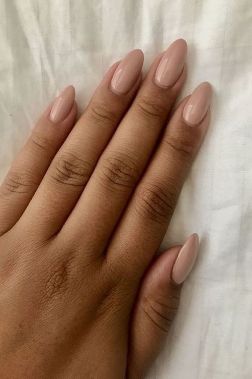 tan Nude September Nails