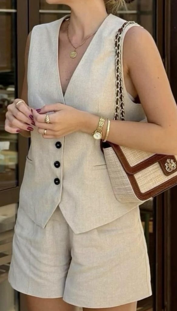 Fall Shorts Outfit Idea
