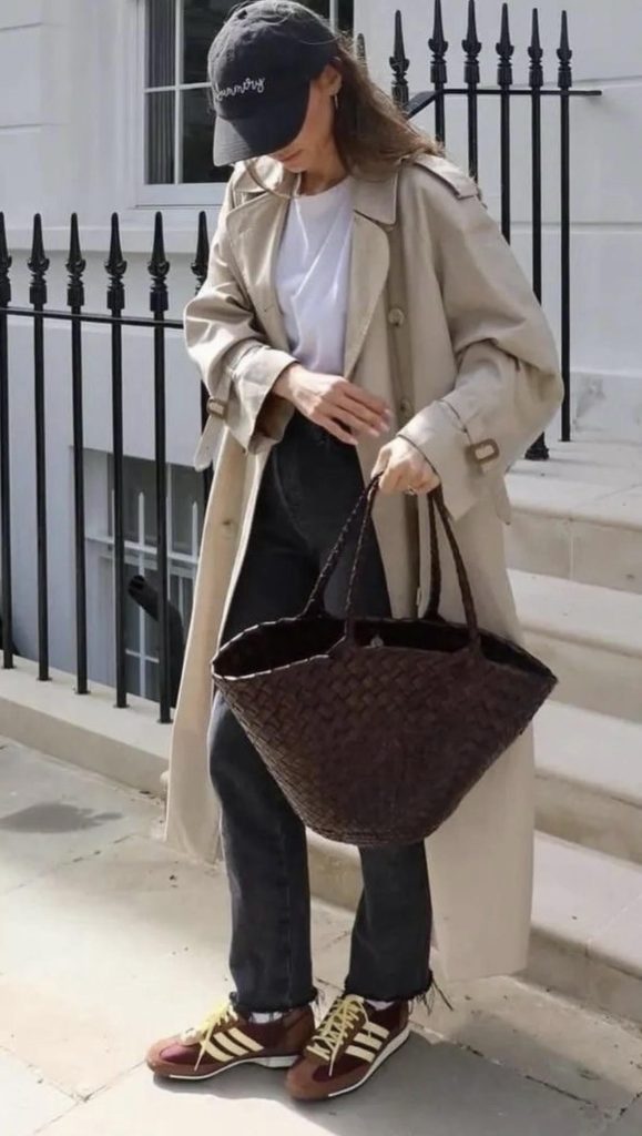 Brown shoes and accessories transitional casual weekend outfits