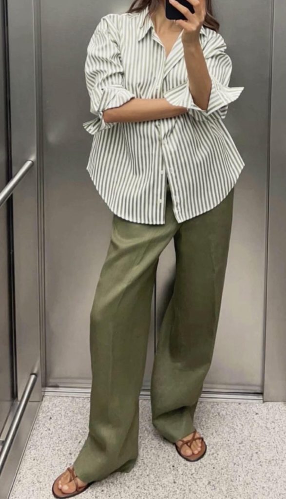 Pop of green Outfits