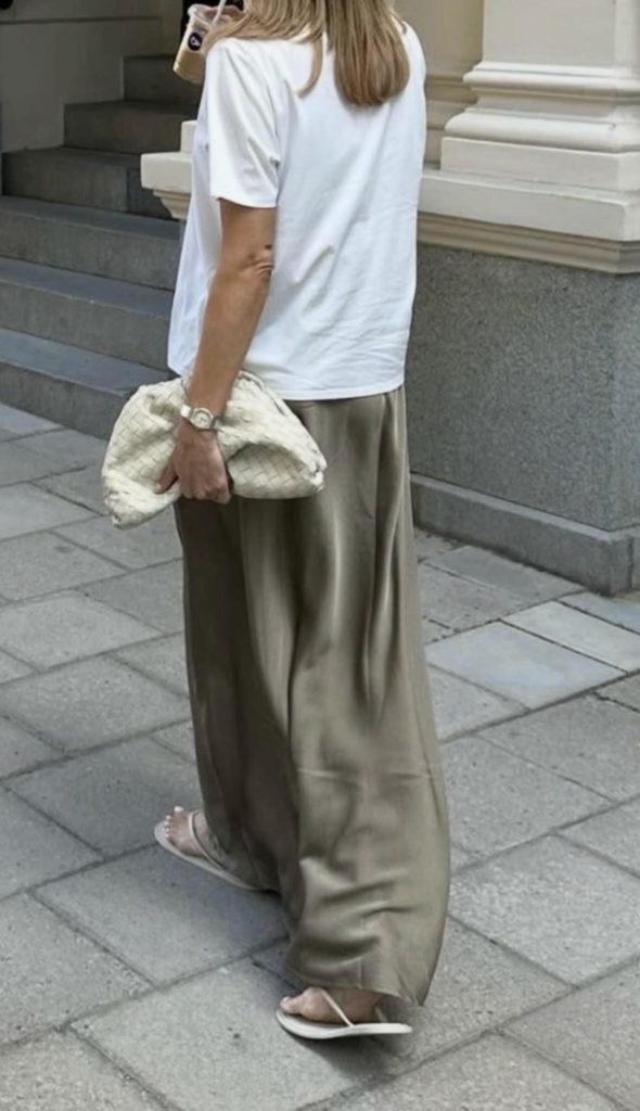 Pop of green Outfit idea
