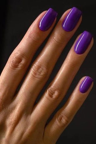 Bright Purple Nail color
