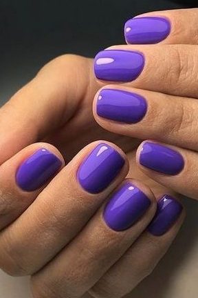 Bright Purple manicure