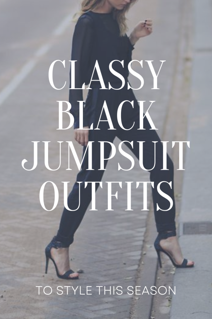 Classy Black Jumpsuit Outfits