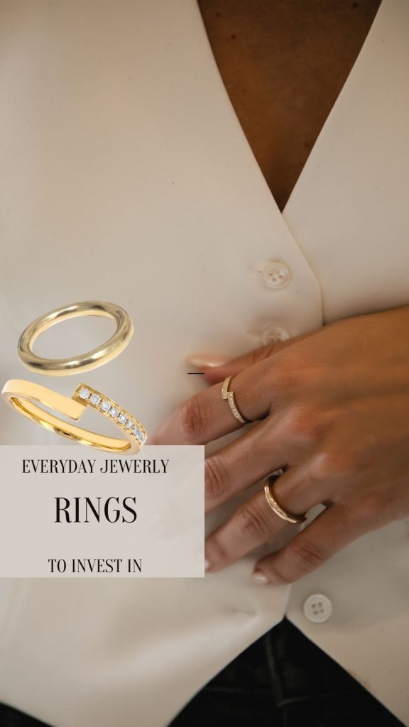 Chubby Ring and Diamond Wrap Ring