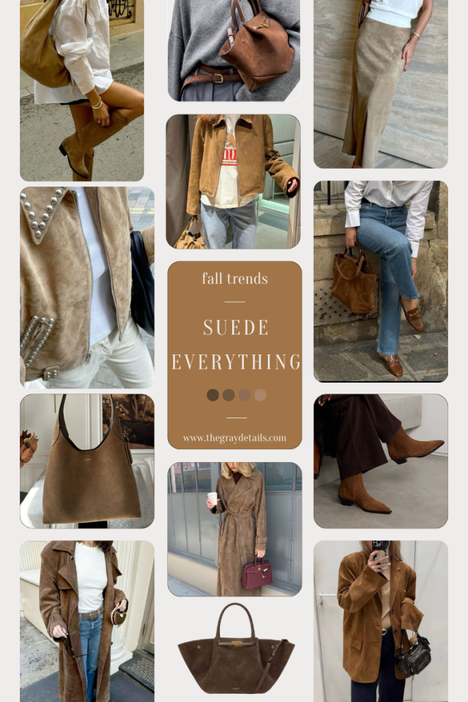 Suede fall trend