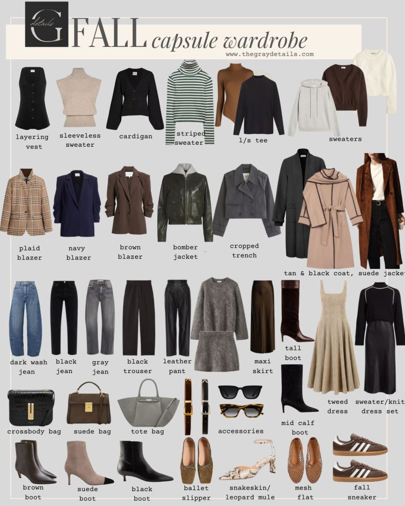 fall capsule wardrobe