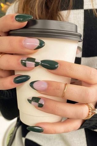 Checkerboard Nail design