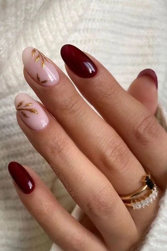 Floral Fall Nail Designs