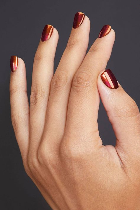 Shimmery Copper Nail Polish