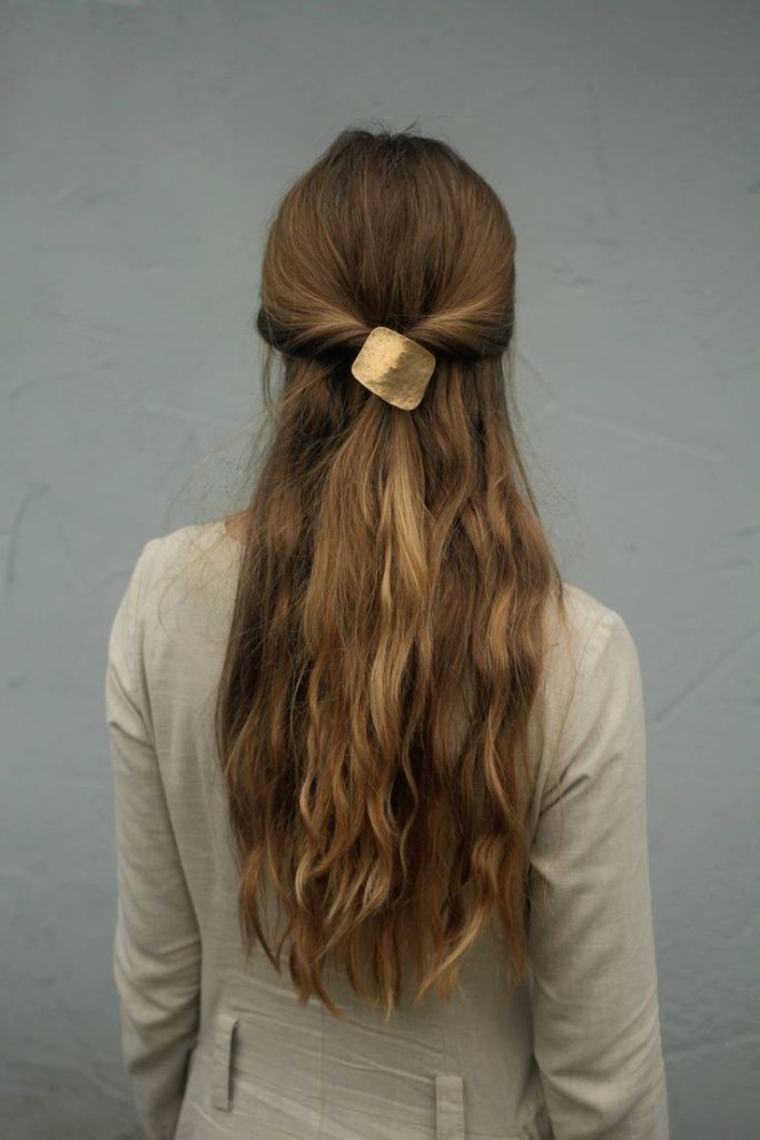 Half-Up, Half-Down hair